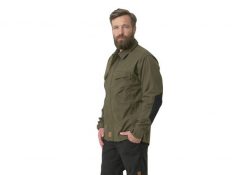 Koszula podróżnicza męska Helikon-Tex Woodsman. Czarne koszule Helikon-Tex, m, bez wzorów, z bawełny, bez kołnierzyka, bez ramiączek. Za 329.99 zł.