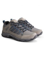 TRAVELIN' Skórzane buty trekkingowe "Grasten" w kolorze szarym rozmiar: 41. Szare buty trekkingowe Travelin', bez wzorów, z materiału, bez zapięcia. Za 347.99 zł.