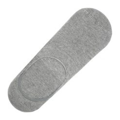 Stopki, Szare Krótkie Skarpetki, Gładkie, Jednokolorowe, do Mokasynów, Balerin -EM Men's Access. Szare skarpety Em men's accessories, bez wzorów, z bawełny. Za 19.99 zł.