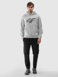 4F Bluza dresowa nierozpinana z kapturem męska - szara L. Szare bluzy z kapturem 4F, l, bez wzorów, z bawełny, z kapturem. Za 169.99 zł.