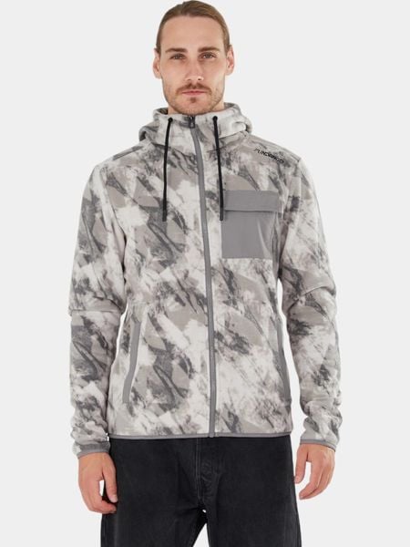 Bluza Polarowa Męska Fundango Nestor. Szare bluzy z kapturem Fundango, m, bez wzorów, z materiału, z kapturem. Za 179.00 zł.