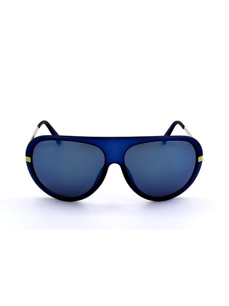 Guess Męskie okulary przeciwsłoneczne w kolorze granatowym rozmiar: 61. Niebieskie okulary przeciwsłoneczne Guess. Za 174.84 zł.