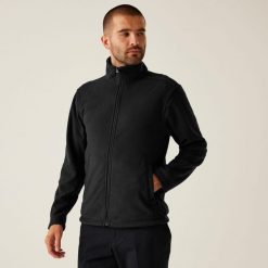 Polar roboczy męski Micro Full Zip. Czarne bluzy z polaru Regatta, m, bez wzorów, z polaru, bez kaptura. Za 172.50 zł.