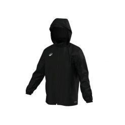 Kurtka wiatrówka piłkarska Kipsta Essential Club 50. Czarne kurtki KIPSTA, xl, bez wzorów, z materiału, bez kaptura. Za 69.99 zł.