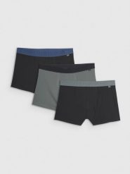 4F Bielizna bokserki (3-pack) męskie - multikolor L. Bokserki 4F, l, bez wzorów, z bawełny. Za 99.99 zł.
