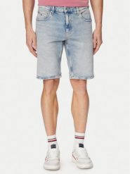 Tommy Jeans Szorty jeansowe Scanton DM0DM22977 Niebieski jasny Slim Fit. Niebieskie szorty Tommy Jeans, m, bez wzorów, z bawełny. Za 289.99 zł.