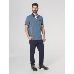 Koszulka polo męska TBS Thuanpol. Niebieskie koszulki polo Tbs, m, bez wzorów, bez kołnierzyka, bez ramiączek. Za 319.00 zł.