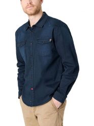 Timezone Koszula dżinsowa - Regular fit - w kolorze granatowym rozmiar: S. Niebieskie koszule Timezone, s, bez wzorów, z bawełny, bez kołnierzyka, bez ramiączek. Za 100.99 zł.