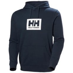 Bluza z kapturem Helly Hansen Box. Niebieskie bluzy z kapturem Helly Hansen, m, bez wzorów, z kapturem. Za 350.20 zł.