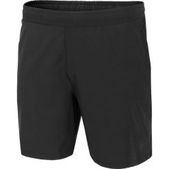 Spodenki treningowe męskie SKMF213 - głęboka czerń. Krótkie spodenki sportowe marki 4F. Za 99.99 zł.