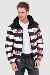 INVICTA Puchowa kurtka męska w pasy i logo. Kurtki Invicta, l, bez wzorów, z puchu, bez kaptura. W wyprzedaży za 499.99 zł.