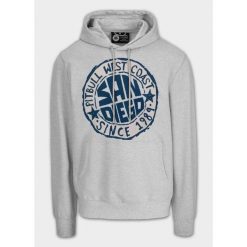 Bluza męska Pitbull z kapturem SAN DIEGO SUN. Szare bluzy PITBULL, m, bez wzorów, z kapturem. Za 199.99 zł.