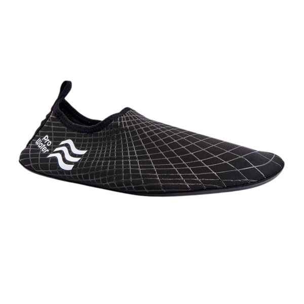 Męskie Buty Do Wody Web Line. Czarne buty turystyczne PROWATER, bez wzorów, z gumy, bez zapięcia, trekkingowe. Za 75.99 zł.
