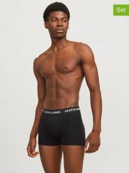 Jack & Jones Bokserki (3 pary) w kolorze czarnym rozmiar: XL. Czarne bokserki Jack & Jones, xl, bez wzorów. Za 99.95 zł.
