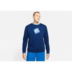 Bluza sportowa męska Nike Air Jordan Jumpman Classics. Niebieskie bluzy bez kaptura Nike, l, bez wzorów, bez kaptura. Za 382.00 zł.