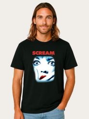 WOOOP Koszulka "Scream Official Movie Poster" w kolorze czarnym rozmiar: L. Czarne bezrękawniki Wooop, l, bez wzorów, z bawełny, bez kołnierzyka, bez ramiączek. Za 56.99 zł.