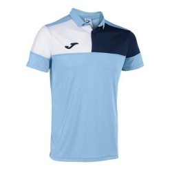 Polo Joma Crew V. Białe koszulki polo Joma, bez wzorów, z bawełny, bez kołnierzyka, bez ramiączek. Za 126.80 zł.