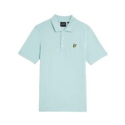 Polo Lyle & Scott Plain. Niebieskie koszulki polo LYLE AND SCOTT, m, bez wzorów, bez kołnierzyka, bez ramiączek, na golfa. Za 239.00 zł.