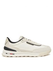 Tommy Hilfiger Sneakersy Retro Runner Nylon Mix FM0FM05523 Écru. Buty sportowe casual Tommy Hilfiger, bez wzorów, z nylonu, bez zapięcia. Za 529.99 zł.