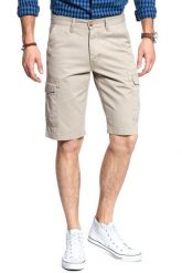 KRÓTKIE SPODENKI WRANGLER CARGO SHORT CAMEL WASHED W15DHC49J 112126785. Brązowe szorty Wrangler, m, bez wzorów, z bawełny. Za 159.99 zł.