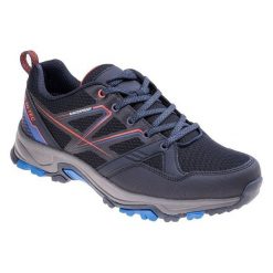 Męskie Buty Do Chodzenia Makael. Niebieskie buty trekkingowe Hi-tec, bez wzorów, bez zapięcia. Za 109.99 zł.