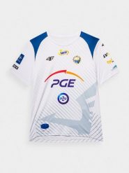 4F Koszulka klubowa z sezonu 2022/23 oraz 2023/24 męska 4F x Stal Mielec 3XL. Białe t-shirty 4F, m, z aplikacjami, z dzianiny, bez kołnierzyka, bez ramiączek. W wyprzedaży za 119.99 zł.