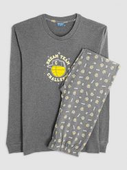 COTONELLA Piżama w kolorze szarym rozmiar: L. Szare piżamy COTONELLA, l, bez wzorów, z bawełny, bez ramiączek. Za 116.95 zł.