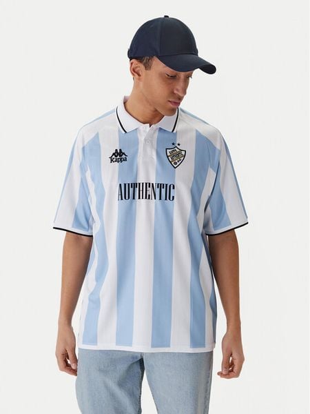 Kappa Koszulka techniczna Authentic Shailen 331Z4NW Kolorowy Comfort Fit. T-shirty sportowe Kappa, bez wzorów, z syntetyku, bez ramiączek, do piłki nożnej. Za 121.99 zł.