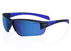 Okulary przeciwsłoneczne BIKE SAN SALVO Matt Black Blue REVO + ETUI. Czarne okulary przeciwsłoneczne OPC, owalne. Za 199.99 zł.