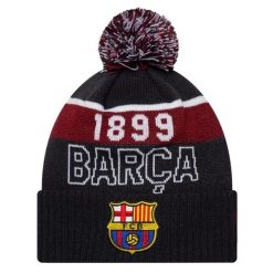 Czapka męska Core Sport Knit Beanie FC Barcelona Hat. Niebieskie czapki zimowe New Era, bez wzorów. Za 159.99 zł.