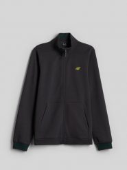 4F Bluza dresowa regular bez kaptura męska - szara XL. Szare bluzy bez kaptura 4F, m, bez wzorów, z bawełny, bez kaptura. Za 229.99 zł.
