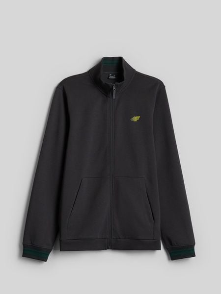 4F Bluza dresowa regular bez kaptura męska - szara XL. Szare bluzy bez kaptura 4F, m, bez wzorów, z bawełny, bez kaptura. Za 229.99 zł.