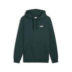 Męska bluza z kapturem Essentials z małym dwukolorowym logo No. 1 PUMA. Zielone bluzy z kapturem Puma, m, bez wzorów, prążkowane, z kapturem. Za 229.00 zł.