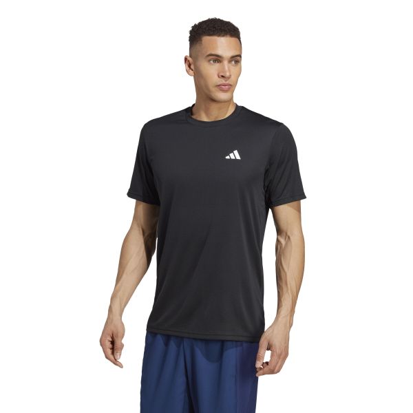 Koszulka fitness męska ADIDAS krótki rękaw. Czarne bluzki z długim rękawem Adidas, m, bez wzorów, z materiału, bez kołnierzyka, bez ramiączek. Za 89.99 zł.