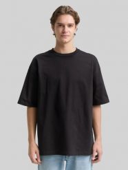 Męska Koszulka Tom Tailor Oversized T-shirt Black 1035912 29999. Czarne t-shirty Tom Tailor, m, bez wzorów, bez kołnierzyka, bez ramiączek. Za 69.99 zł.