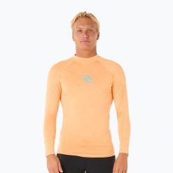 Longsleeve do pływania męski Rip Curl Waves UPF Performance. Brązowe odzież kąpielowa RIPCURL, m, bez wzorów, sportowe. Za 119.99 zł.