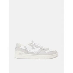 Buty męskie trampki sportowe Lacoste T-CLIP SET. Białe trampki LACOSTE, m, bez wzorów, bez zapięcia. W wyprzedaży za 359.00 zł.