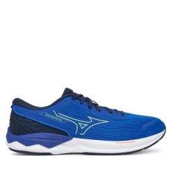 Buty do biegania Mizuno. Niebieskie buty do biegania Mizuno, bez wzorów, bez zapięcia, do biegania, mizuno wave. Za 259.99 zł.