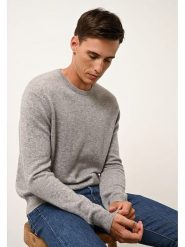Just Cashmere Kaszmirowy sweter "Howard" w kolorze jasnoszarym rozmiar: XL. Szare swetry nierozpinane Just Cashmere, xl, bez wzorów, z kaszmiru, bez kołnierzyka, bez ramiączek. Za 400.30 zł.