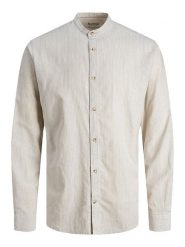 Jack & Jones Koszula - Regular fit - w kolorze kremowym rozmiar: L. Brązowe koszule Jack & Jones, l, bez wzorów, bez kołnierzyka, bez ramiączek. Za 110.04 zł.