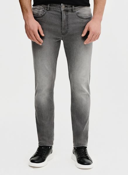 PAKO LORENTE - Szare jeansowe spodnie męskie. Szare spodnie materiałowe Pako Lorente, na co dzień, m, bez wzorów, z bawełny, casualowe. Za 399.99 zł.