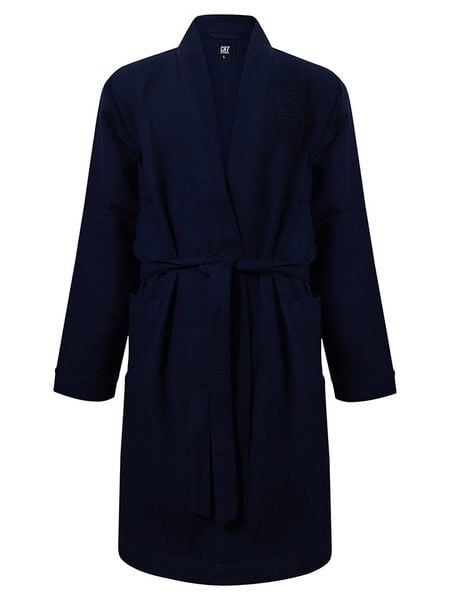 CR7 Szlafrok w kolorze granatowym rozmiar: XL. Niebieskie szlafroki CR7, xl, bez wzorów, bez ramiączek, bez kaptura. Za 139.54 zł.