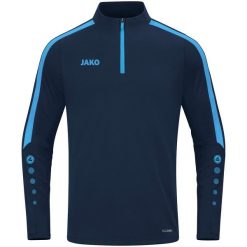 Bluza dresowa zapinana na zamek błyskawiczny Jako Power. Niebieskie szorty JAKO, bez wzorów, z dresówki, sportowe. Za 329.00 zł.