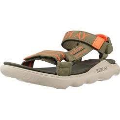 Sandały REPLAY SPACER 2 Zielony. Zielone sandały Replay, z tkaniny, bez zapięcia. Za 190.99 zł.