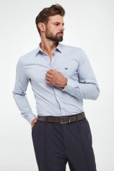 Koszula męska EMPORIO ARMANI. Koszule Emporio Armani, m, bez wzorów, bez kołnierzyka, bez ramiączek. W wyprzedaży za 564.85 zł.
