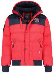 Geographical Norway Kurtka zimowa "Volva" w kolorze czerwonym rozmiar: M. Czerwone kurtki Geographical Norway, na zimę, m, bez wzorów, bez kaptura. Za 260.96 zł.