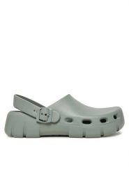 Birkenstock Klapki Birki Flow 1029536 Zielony. Zielone klapki Birkenstock, z tworzywa sztucznego. Za 219.99 zł.