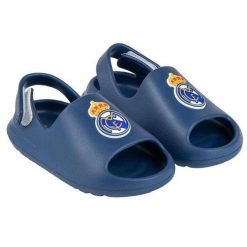 Real Madryt klapki sandały na rzep beach pool flip flops granatowe. Niebieskie klapki REAL MADRID, bez zapięcia. Za 99.00 zł.