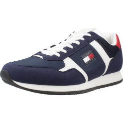 Buty TOMMY JEANS TJM RUNNER CASUAL Niebieski. Niebieskie buty trekkingowe Tommy Hilfiger, bez wzorów, z jeansu, bez zapięcia. Za 403.40 zł.
