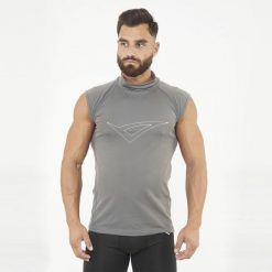 Termoaktywna koszulka treningowa IRONBOY TANK. Szare bielizna termoaktywna Legea, xl, bez wzorów, z materiału, bez ramiączek, na fitness i siłownię. Za 64.00 zł.